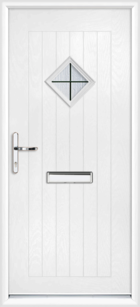 Suffolk Box Lead blue composite front door